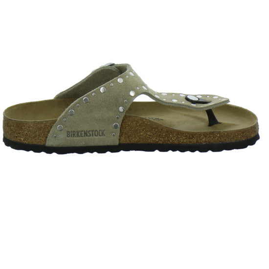 Birkenstock Gizeh Rivet Pantoletten taupe
