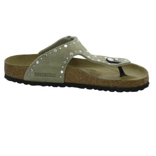 Birkenstock Gizeh Rivet Pantoletten taupe