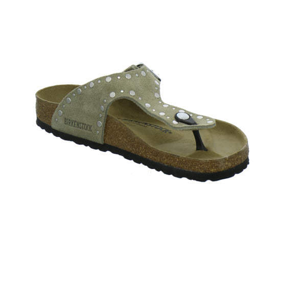 Birkenstock Gizeh Rivet Pantoletten taupe
