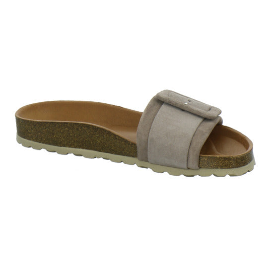 Verbenas Pantoletten taupe