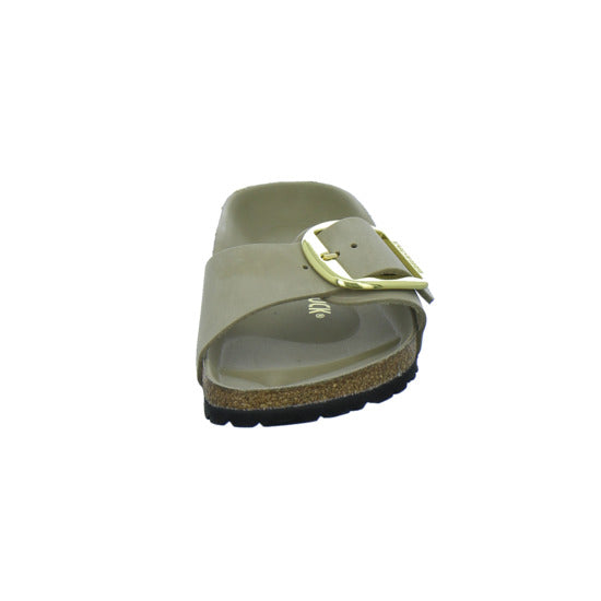 Birkenstock Pantoletten Damen Madrid Big Buckle taupe
