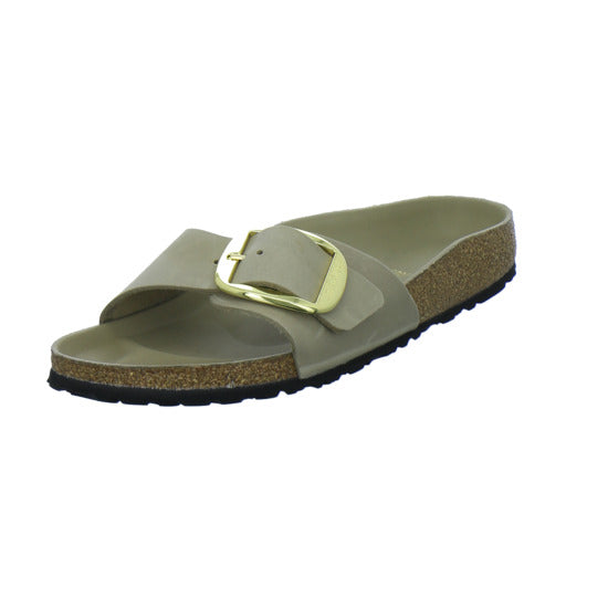 Birkenstock Pantoletten Damen Madrid Big Buckle taupe