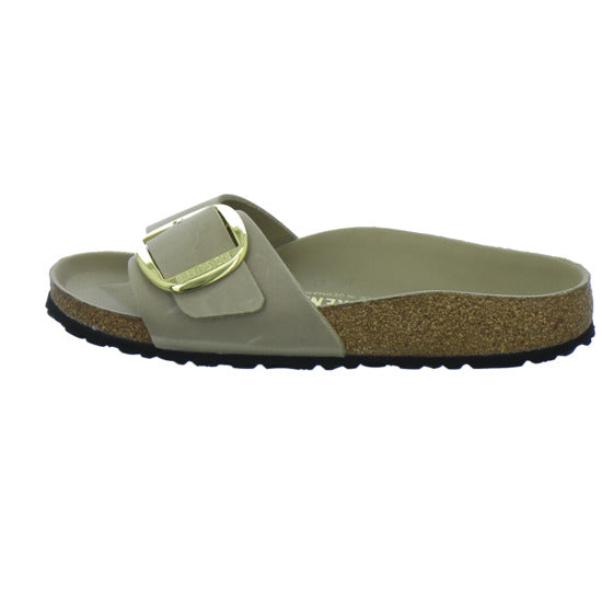Birkenstock Pantoletten Damen Madrid Big Buckle taupe