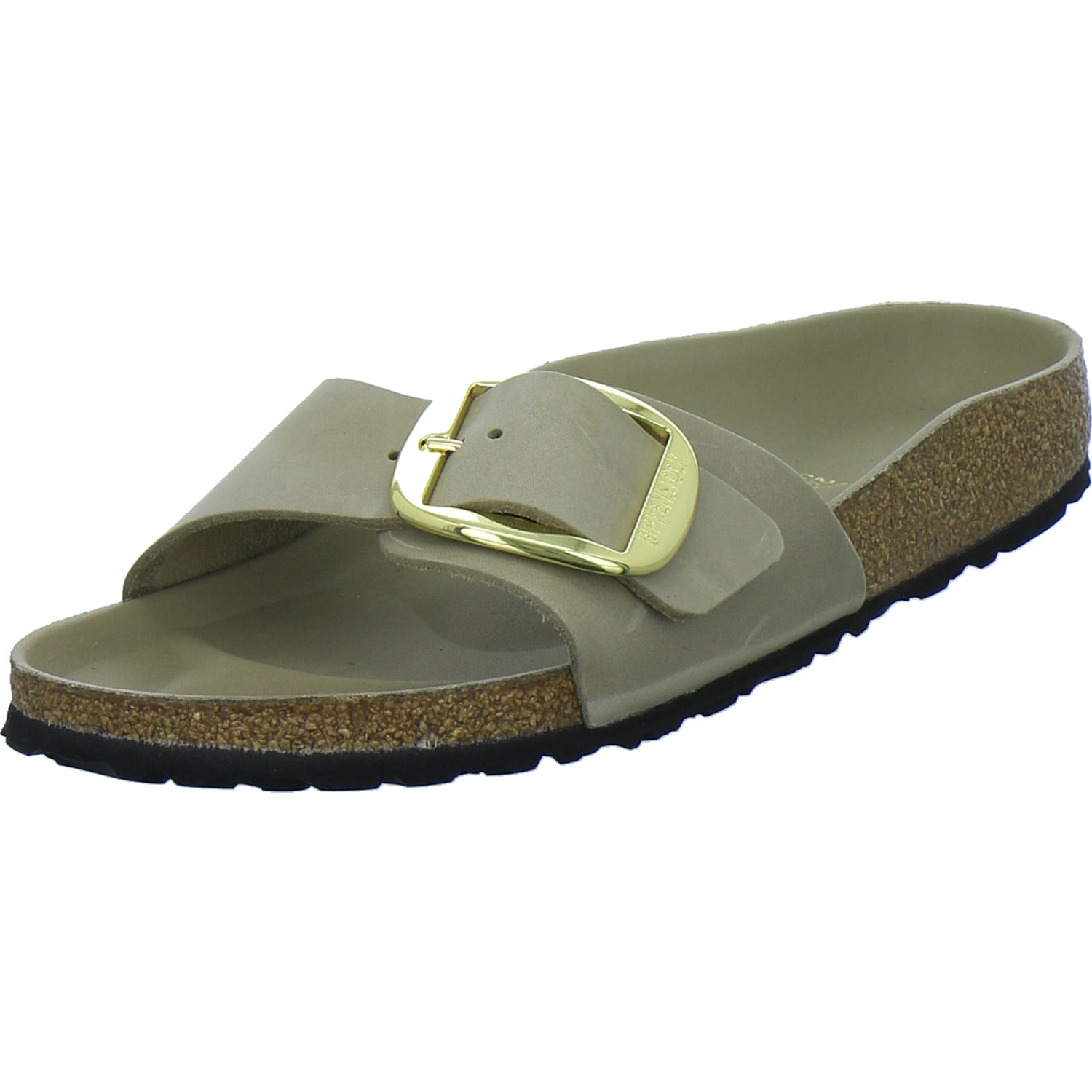 Birkenstock Pantoletten Damen Madrid Big Buckle taupe