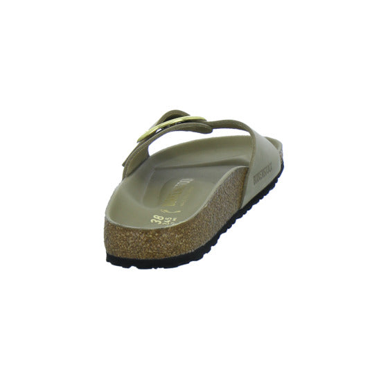 Birkenstock Pantoletten Damen Madrid Big Buckle taupe