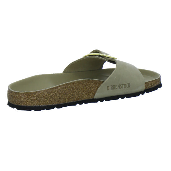 Birkenstock Pantoletten Damen Madrid Big Buckle taupe