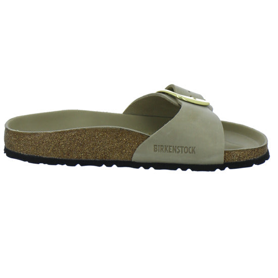 Birkenstock Pantoletten Damen Madrid Big Buckle taupe