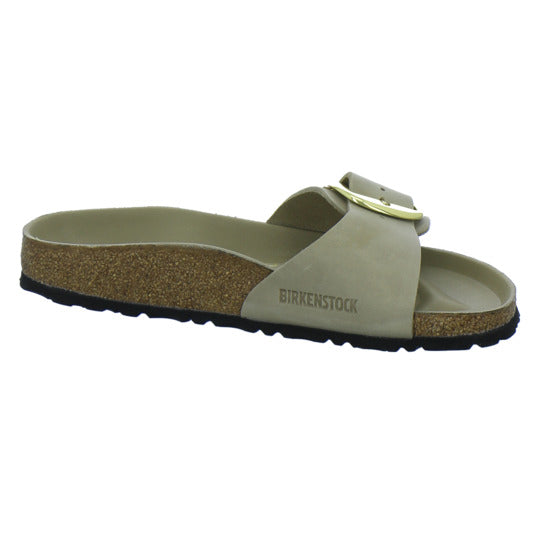 Birkenstock Pantoletten Damen Madrid Big Buckle taupe