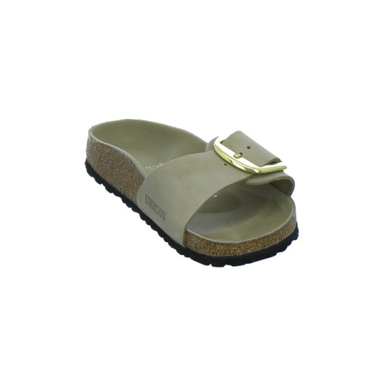 Birkenstock Pantoletten Damen Madrid Big Buckle taupe
