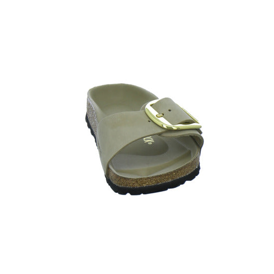 Birkenstock Pantoletten Damen Madrid Big Buckle taupe