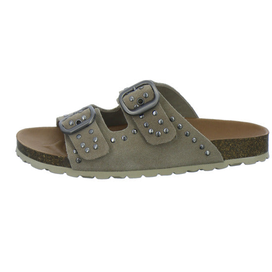 Verbenas Pantoletten Damen taupe