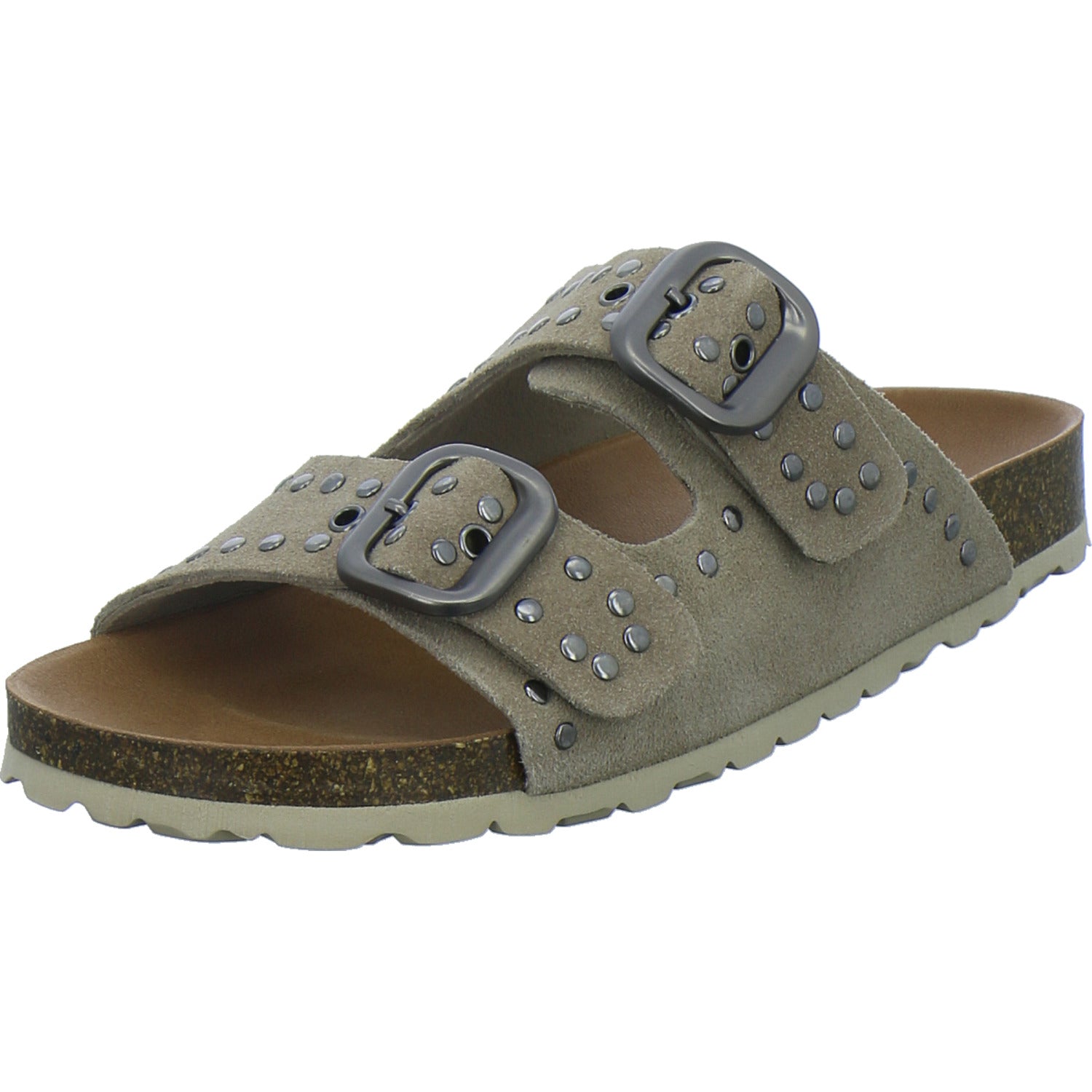 Verbenas Pantoletten Damen taupe