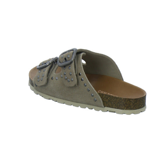 Verbenas Pantoletten Damen taupe