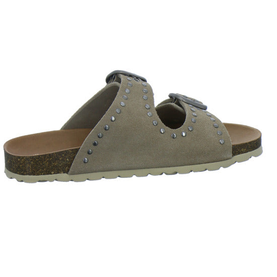 Verbenas Pantoletten Damen taupe