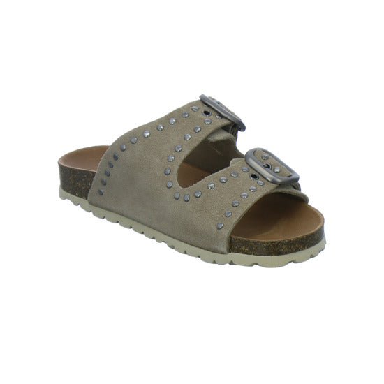 Verbenas Pantoletten Damen taupe