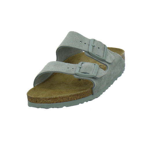 Birkenstock Arizona Pantoletten Hellgrün - 360° Ansicht