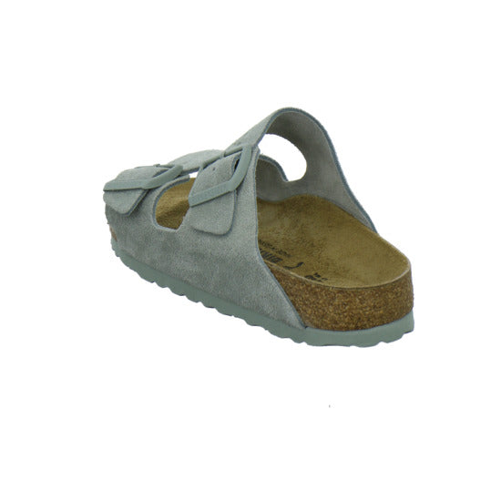 Birkenstock Arizona Pantoletten Hellgrün - 360° Ansicht