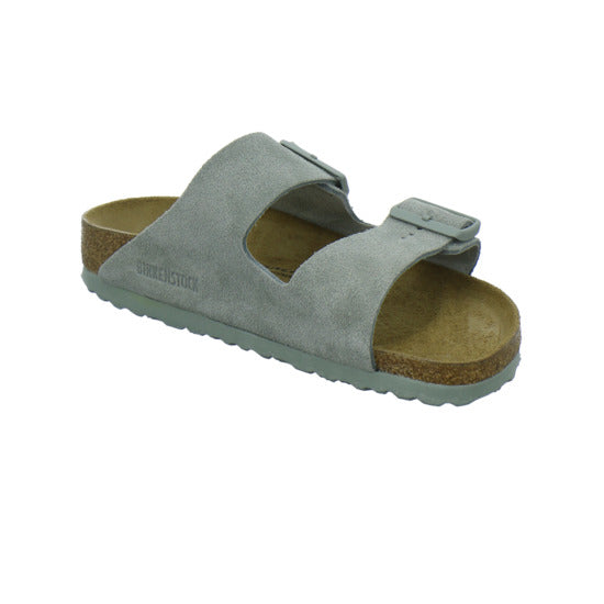 Birkenstock Arizona Pantoletten Hellgrün - 360° Ansicht