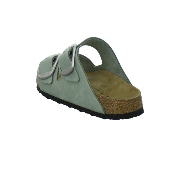 Birkenstock Arizona BB Pantoletten Hellgrün - 360° Ansicht