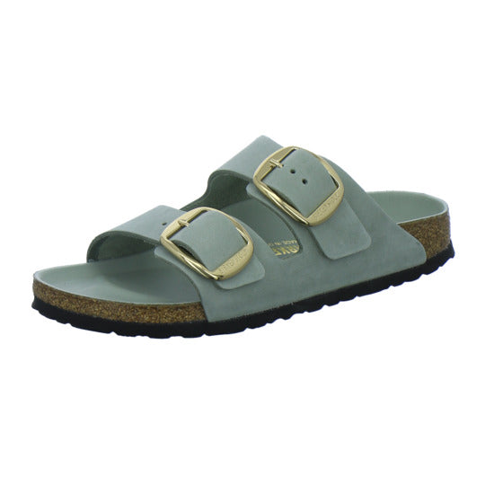 Birkenstock Pantoletten Damen Arizona Big Buckle Hellgrün