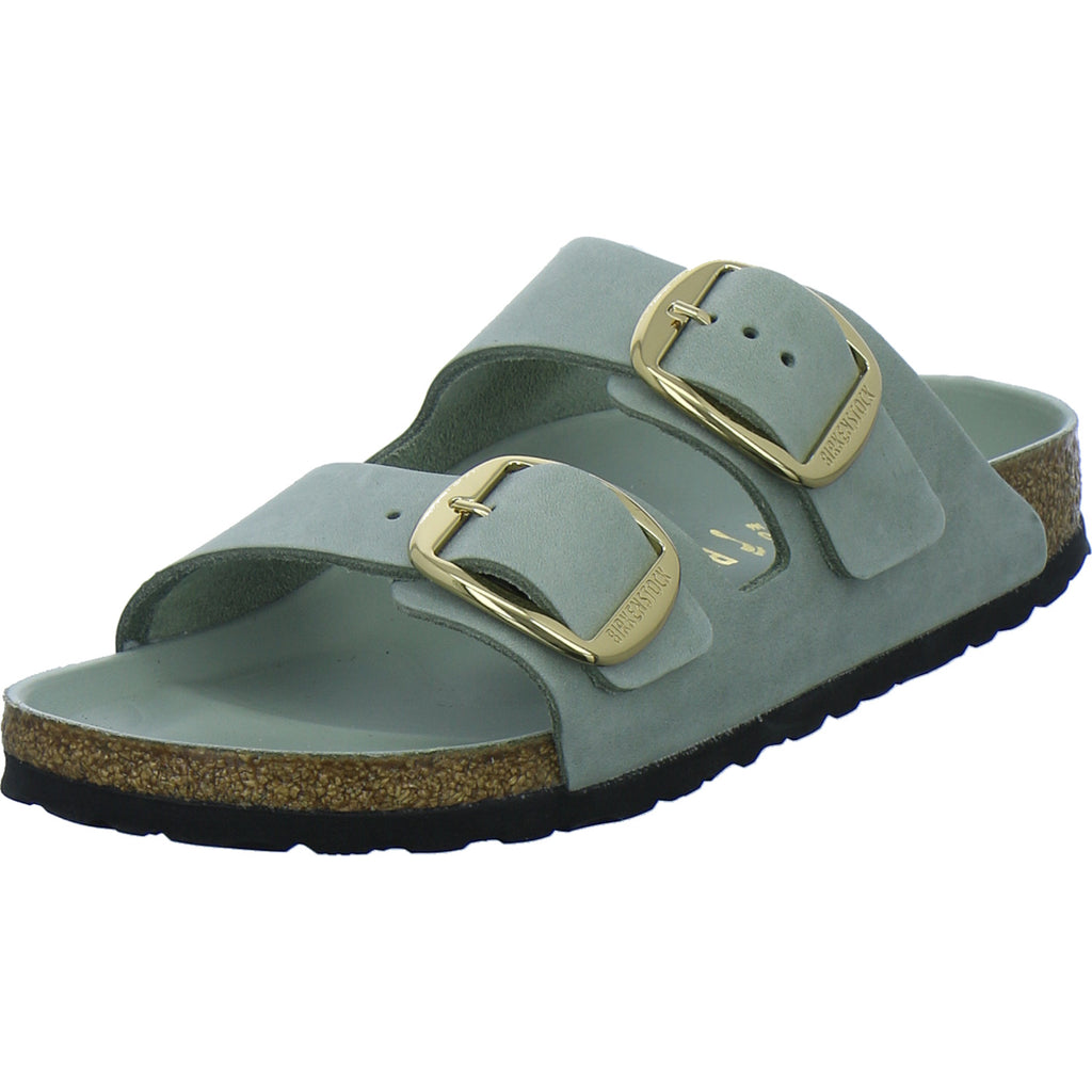 Birkenstock Pantoletten Damen Arizona Big Buckle Hellgrün