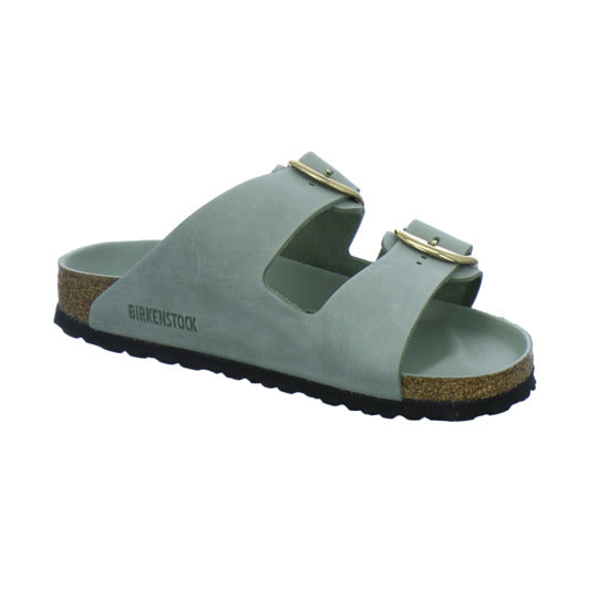 Birkenstock Pantoletten Damen Arizona Big Buckle Hellgrün