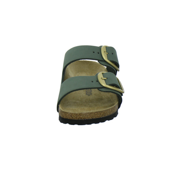 Birkenstock Arizona Big Buckle Pantoletten oliv - 360° Ansicht