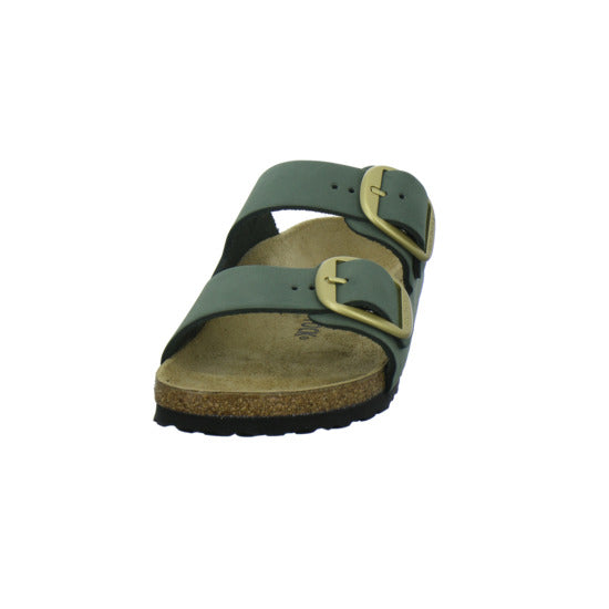Birkenstock Arizona Big Buckle Pantoletten oliv - 360° Ansicht