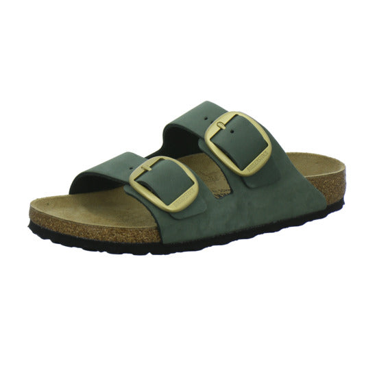 Birkenstock Arizona Big Buckle Pantoletten oliv - 360° Ansicht