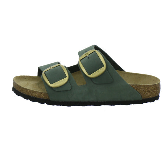 Birkenstock Arizona Big Buckle Pantoletten oliv - 360° Ansicht