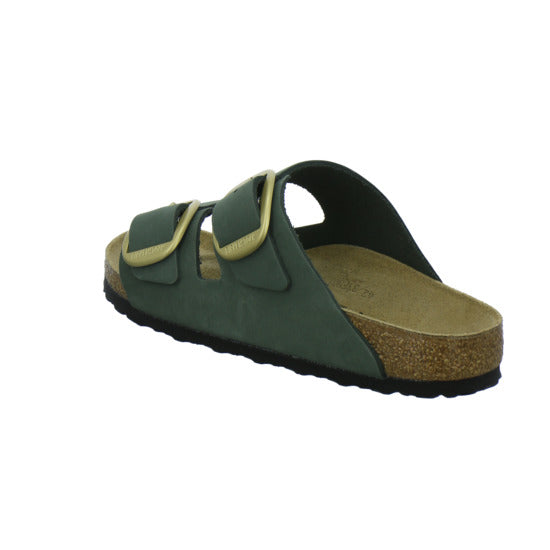 Birkenstock Arizona Big Buckle Pantoletten oliv - 360° Ansicht