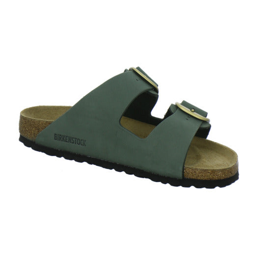 Birkenstock Arizona Big Buckle Pantoletten oliv - 360° Ansicht