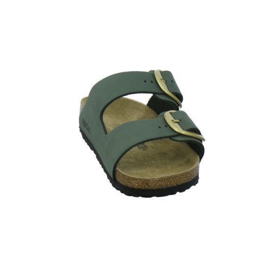 Birkenstock Arizona Big Buckle Pantoletten oliv - 360° Ansicht