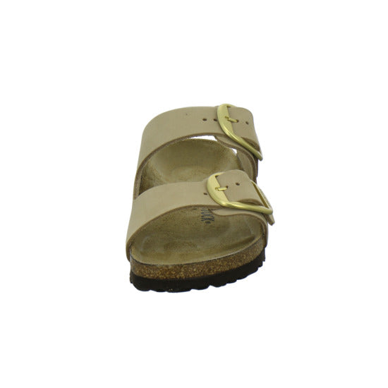 Birkenstock Arizona Big Buckle Pantoletten Beige - 360° Ansicht