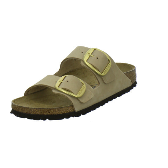Birkenstock Arizona Big Buckle Pantoletten Beige - 360° Ansicht