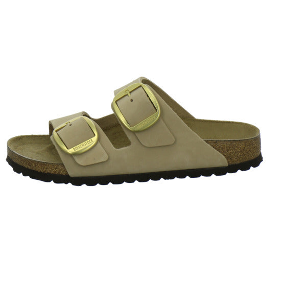 Birkenstock Arizona Big Buckle Pantoletten Beige - 360° Ansicht
