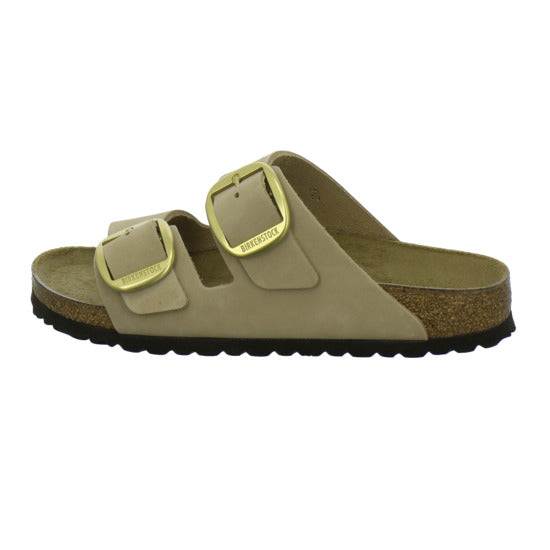 Birkenstock Arizona Big Buckle Pantoletten Beige - 360° Ansicht