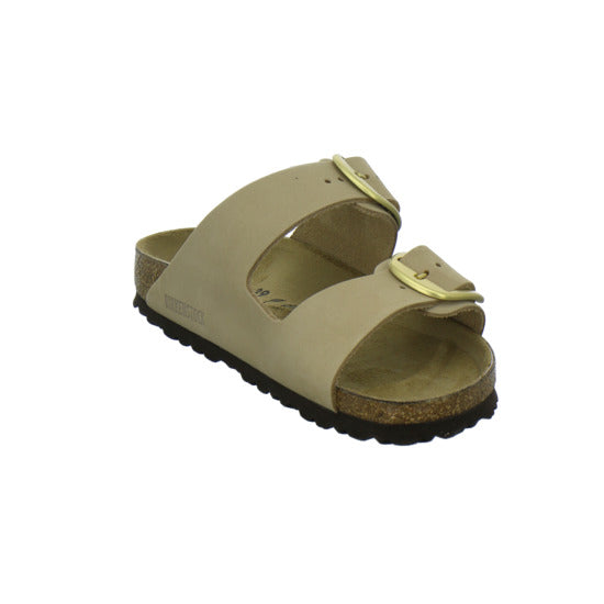Birkenstock Arizona Big Buckle Pantoletten Beige - 360° Ansicht