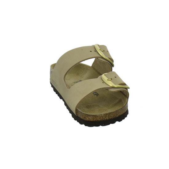Birkenstock Arizona Big Buckle Pantoletten Beige - 360° Ansicht