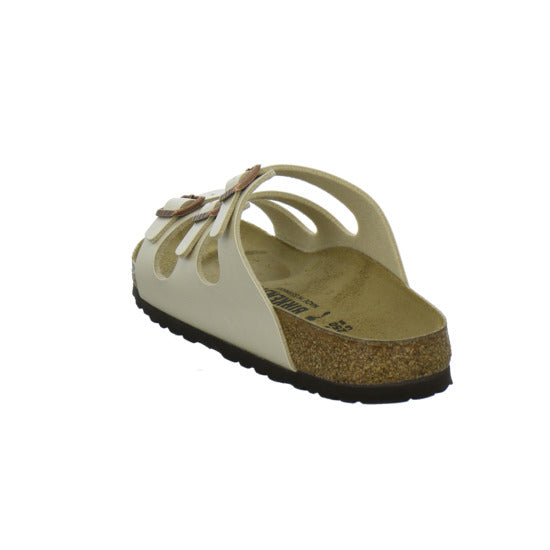 Birkenstock Florida Pantoletten Beige - 360° Ansicht