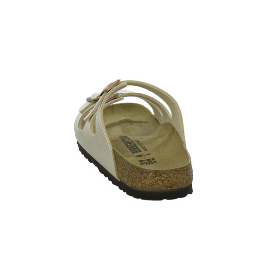Birkenstock Florida Pantoletten Beige - 360° Ansicht