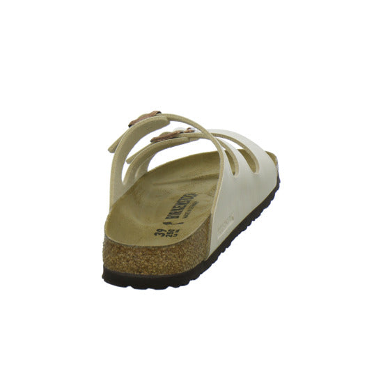 Birkenstock Florida Pantoletten Beige - 360° Ansicht