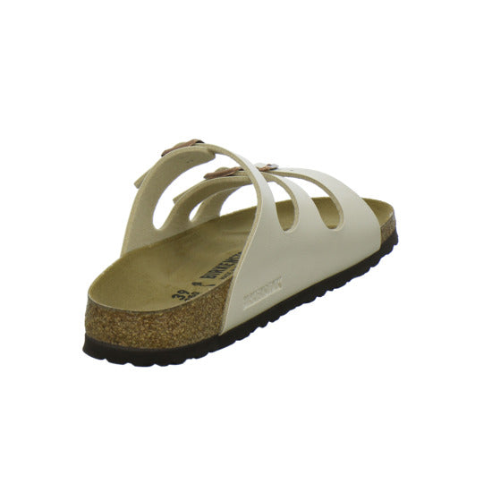 Birkenstock Florida Pantoletten Beige - 360° Ansicht