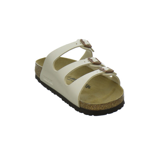 Birkenstock Florida Pantoletten Beige - 360° Ansicht