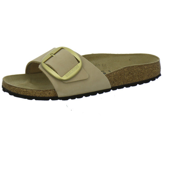 Birkenstock Madrid BB Pantoletten Beige - 360° Ansicht