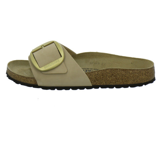 Birkenstock Madrid BB Pantoletten Beige - 360° Ansicht
