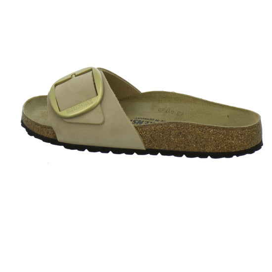 Birkenstock Madrid BB Pantoletten Beige - 360° Ansicht
