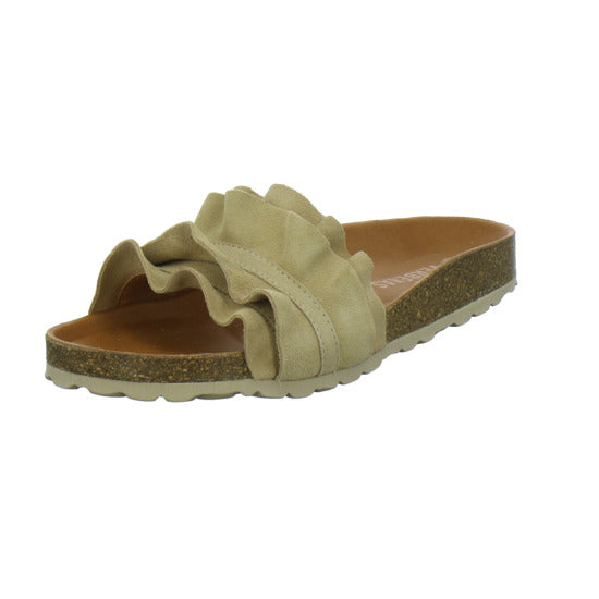 Verbenas Pantoletten Beige - 360° Ansicht