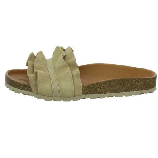 Verbenas Pantoletten Beige - 360° Ansicht