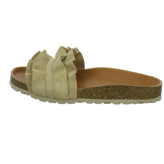 Verbenas Pantoletten Beige - 360° Ansicht